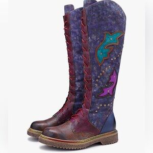 Artisan Handmade Women's Cowboy and Knight Boots